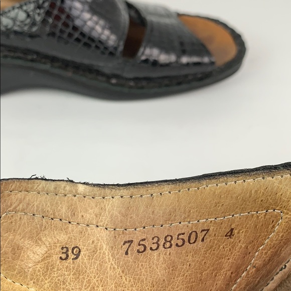 Finn Comfort Germany Sz 39 Black Preowned - Picture 7 of 8